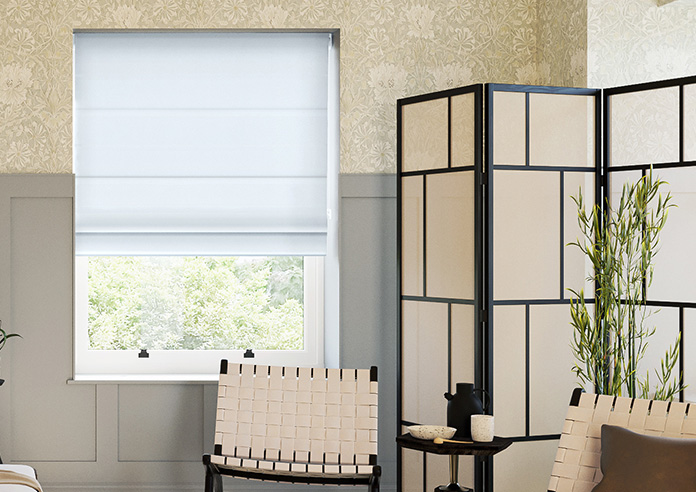 Knutsford, Stellar Blue - Motorised Roman Blind - Image 3